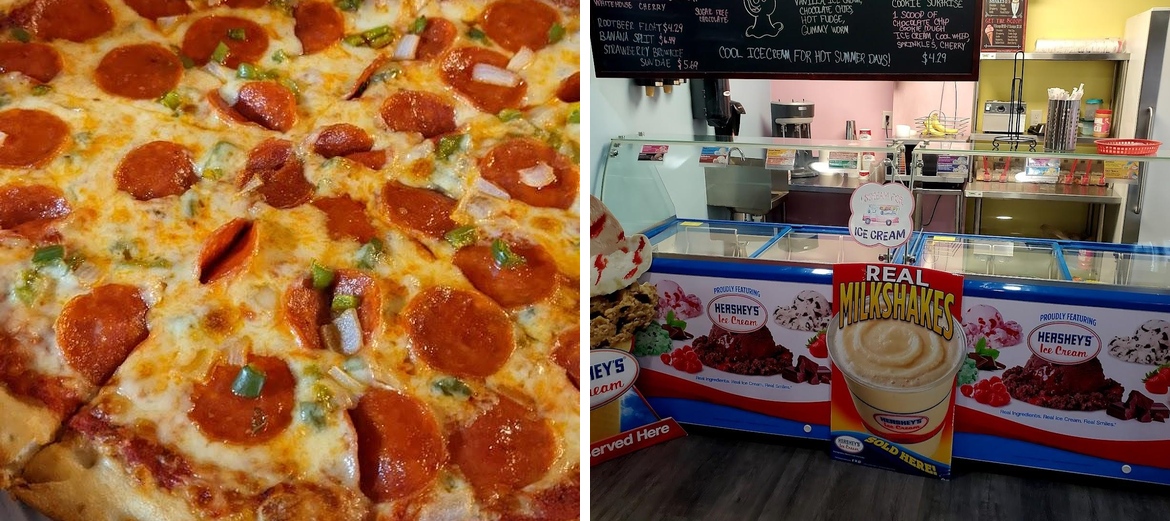 Doughboy's Pizza, Arcade, & Ice Cream Menu
